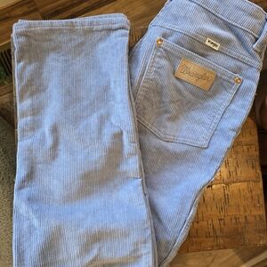 Wrangler Women's Light Blue Corduroy Overalls